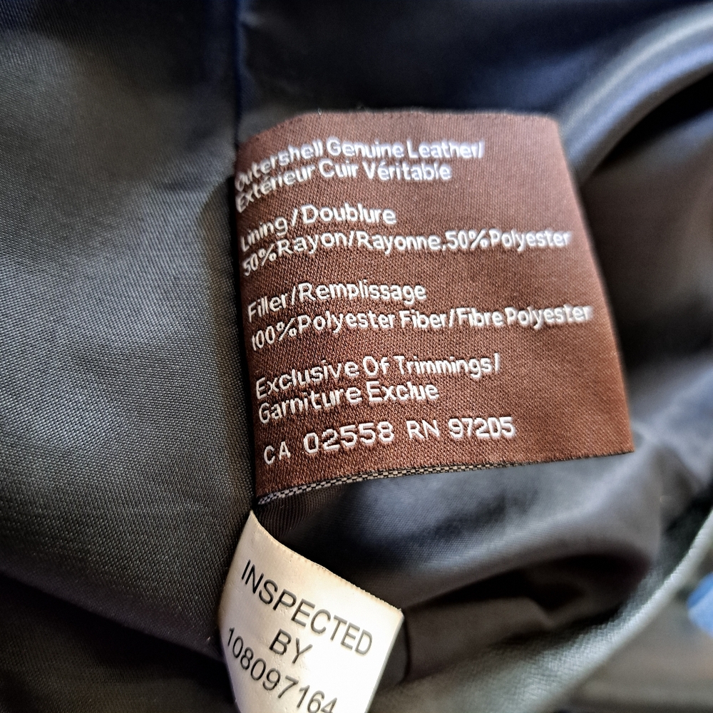 EUC DANIER leather Women's Coat Size XL - Picture 6 of 7